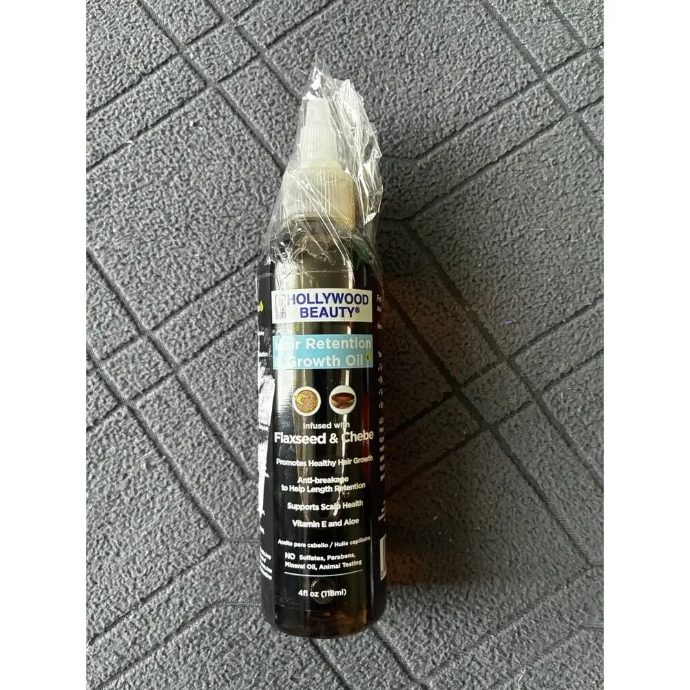 Hollywood Beauty Hair Retention and Growth Oil with Flaxseed and Chebe - 2 Pack